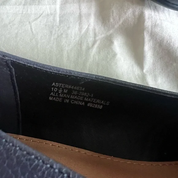 NWOB Comfort View Size 10.5 Aster Flat Slip On Navy Blue Shoes Tassels  #1601 - Picture 4 of 7